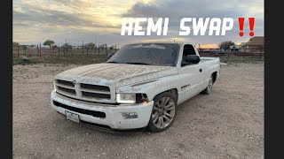 Hemi swap on a 2nd gen ram 942001 part 2 [upl. by Atiner]