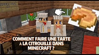 📌 tuto  COMMENT FAIRE UNE TARTE À LA CITROUILLE DANS MINECRAFT  🤔🥧 [upl. by Eednas347]