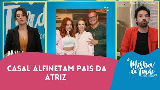 Larissa Manoela e noivo alfinetam pais da atriz  Melhor da Tarde [upl. by Ynohtnanhoj36]