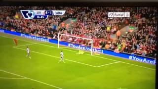 Sturridge 4 1 vs West Brom 26 10 13 GREAT GOAL [upl. by Kahlil]