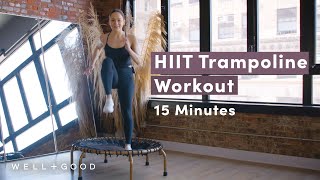 15 Minute LowImpact Rebounder HIIT Workout  Good Moves  WellGood [upl. by Janis558]