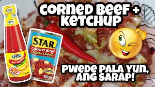 EASY COOKINGCORNED BEEFKETCHUP PWEDE PALA YUNMOMMY KATH VLOG7 [upl. by Mishaan]