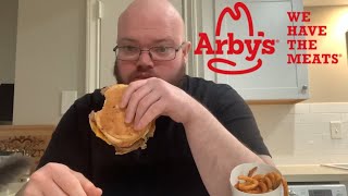 FIRST TASTE ARBY’S Beef’n Cheddar Sandwich [upl. by Howlond702]