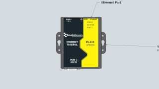 1 Port RS232 Ethernet to Serial Adapter Brainboxes ES246 [upl. by Barcellona909]