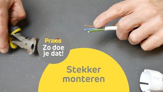 Stekker monteren  Zo doe je dat  Praxis [upl. by Refynnej634]