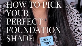 How to pick your Perfect foundation shade oliveskin brownskin [upl. by Nyrok]