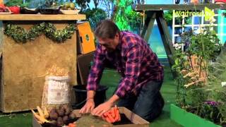 Alan Titchmarshs trick for storing vegetables  Waitrose Garden [upl. by Manbahs]