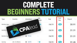 How To Make Money On CPALEAD 2024 Tutorial For Beginners [upl. by Oetam494]