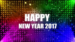 Happy New Year Greetings 2017New Year Wishes Motion Background [upl. by Best]