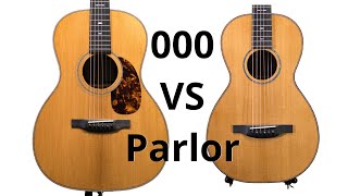 Parlor Guitar vs 000 12 fret an obvious difference  Boucher HG54M vs HG56I [upl. by Esile]