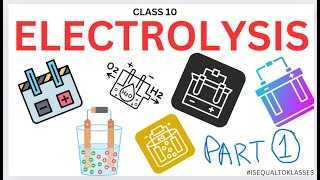 Electrolysis part 1  Grade 10  Icse Igcse Cbse Ssc Boards  Concept Notes pdf [upl. by Morten963]