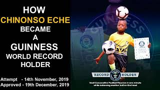 Guinness world Record Chinonso Eche [upl. by Oos554]