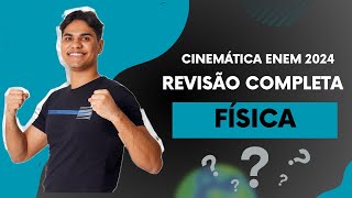 REVISÃO 01 DE FÍSICA  CINEMÁTICA COMPLETA [upl. by Kcirderf598]