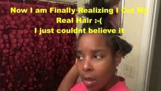 Crochet Weave Removal quotOMGquot I Cut My Real Hair [upl. by Nirihs]