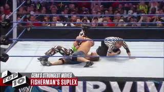 John Cena’s Strongest Moves WWE Top 10 [upl. by Jacoba169]