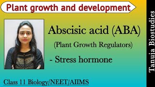 Plant Growth Regulators  Abscisic acid ABA  Stress hormone  Plant growth and development  NEET [upl. by Orthman]