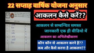 22 सप्ताह वार्षिक योजना में आकलन कैसे और कब करना है  आकलन से संबंधित समस्त जानकारी एक ही वीडियो में [upl. by Jaclyn165]