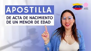 ¡Apostilla acta de nacimiento rápido y fácil⏰ [upl. by Essyle]