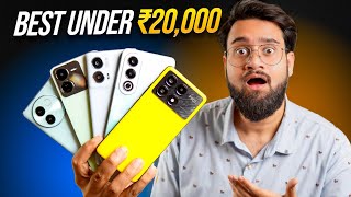 Top 5 Best Mobile Phones Under ₹20000⚡Amazon amp Flipkart Sale 2024  Best Phone Under 20000 😱 [upl. by Ahsinal765]