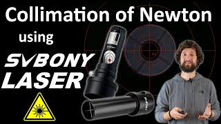 Collimation of Newton Telescope using SVBONY Laser amp Cheshire [upl. by Sibbie]