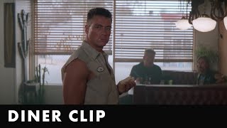 Diner Scene from UNIVERSAL SOLDIER  Starring JeanClaude Van Damme [upl. by Hseyaj159]