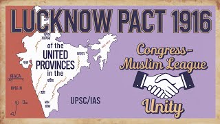 Lucknow Pact 1916 CongressMuslim League Unity Explained IAS History Insights UPSCIAS MEntorship [upl. by Seiber]