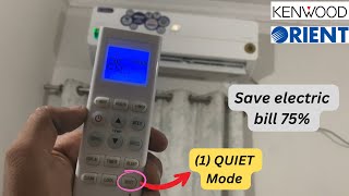 Best ac remote setting save electricity  Orient amp Kenwood dc inverter ac use guide [upl. by Clywd]