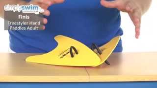 Finis Freestyler Hand Paddles Adult  wwwsimplyswimcom [upl. by Rennoc]