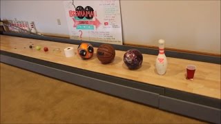 Mini Bowling With Random Objects [upl. by Assila570]