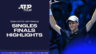 2024 Nitto ATP Finals  Singles Final Highlights  Sinner vs Fritz [upl. by Wurster]