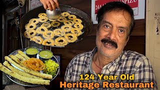 Ahmedabad’s 124 Year Old Heritage Restaurant  Indian Street Food [upl. by Kristal33]