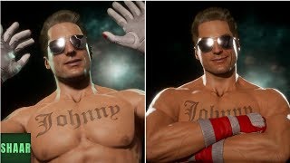 Mortal Kombat 11  Johnny Cage All Intros amp Victories [upl. by Reneta]