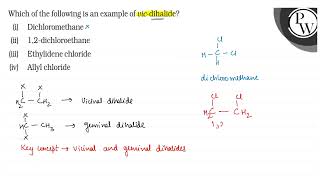 Which of the following is an example of vicdihalide i Dichlorom [upl. by Yarised]