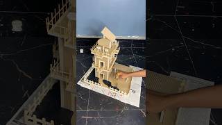 Beautiful Miniature House Craft using Cardboard short reel viral trending youtubeshort diy [upl. by Asirral294]