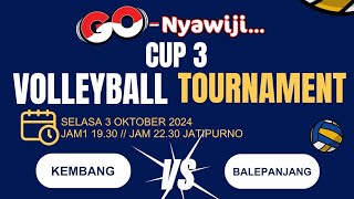 🔴 LIVE STREAMING VOLLEYBALL TURNAMEN GO NYAWIJI CUP 3 2024 DSN BLIMBING KEMBANG VS BALEPANJANG LIVE [upl. by Estren]