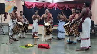 Double Thayambaka  Shri Ramkumar Marar Peruvanam amp Ramesh Pallasana at Nerul Mumbai [upl. by Mauro]