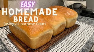 HOW TO MAKE BREAD  STEP BY STEP INSTRUCTIONS  USING ALLPURPOSE FLOUR [upl. by Lauraine]