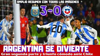 ARGENTINA APLASTA A CHILE GRAN SEGUNDA PARTE JULIAN GOL Y ASISTENCIA AMPLIO RESUMEN Y ANÁLISIS [upl. by Charpentier687]