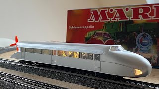 Märklin Schienenzeppelin 39777 Testfahrt [upl. by Hanikahs]