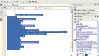 Developing Multithreaded Applications using CNETMultithreadingCNET Video Tutorial [upl. by Assirat]