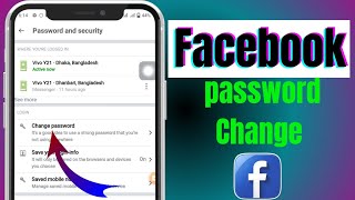 How To Change Facebook password 2024 [upl. by Kannan370]