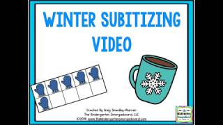 Winter Subitizing Video Slow Version [upl. by Helbonia]