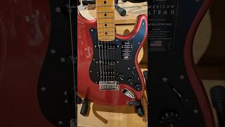 Fender American Ultra II Stratocaster  HSS  Sinister Red [upl. by Nitsruk735]