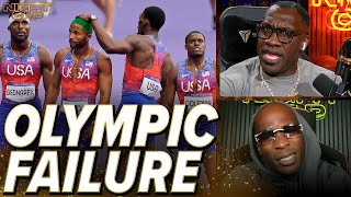 Unc amp Ocho react to USA mens monumental failure in 4x100 relay at Paris Olympics  Nightcap [upl. by Ahsieym]