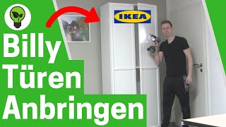 IKEA Billy Regal Türen Anbringen ✅ ULTIMATIVE ANLEITUNG Wie Oxberg Tür Montieren amp Einstellen [upl. by Gensmer]