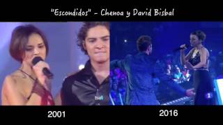 quotEscondidosquot  Chenoa y David Bisbal 2001  2016 [upl. by Concettina]