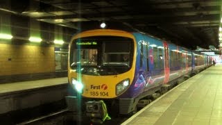 Huddersfield to Manchester Victoria  First TransPennine Express Class 185 200113 [upl. by Othello182]