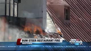 Former Bum Steer restaurant catches fire [upl. by Ralleigh]