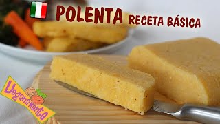 POLENTA Receta Básica y Fácil  Veganamente [upl. by Akimet]