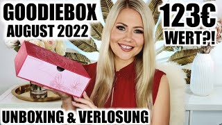 Goodiebox August 2022  Unboxing amp Verlosung [upl. by Millburn]